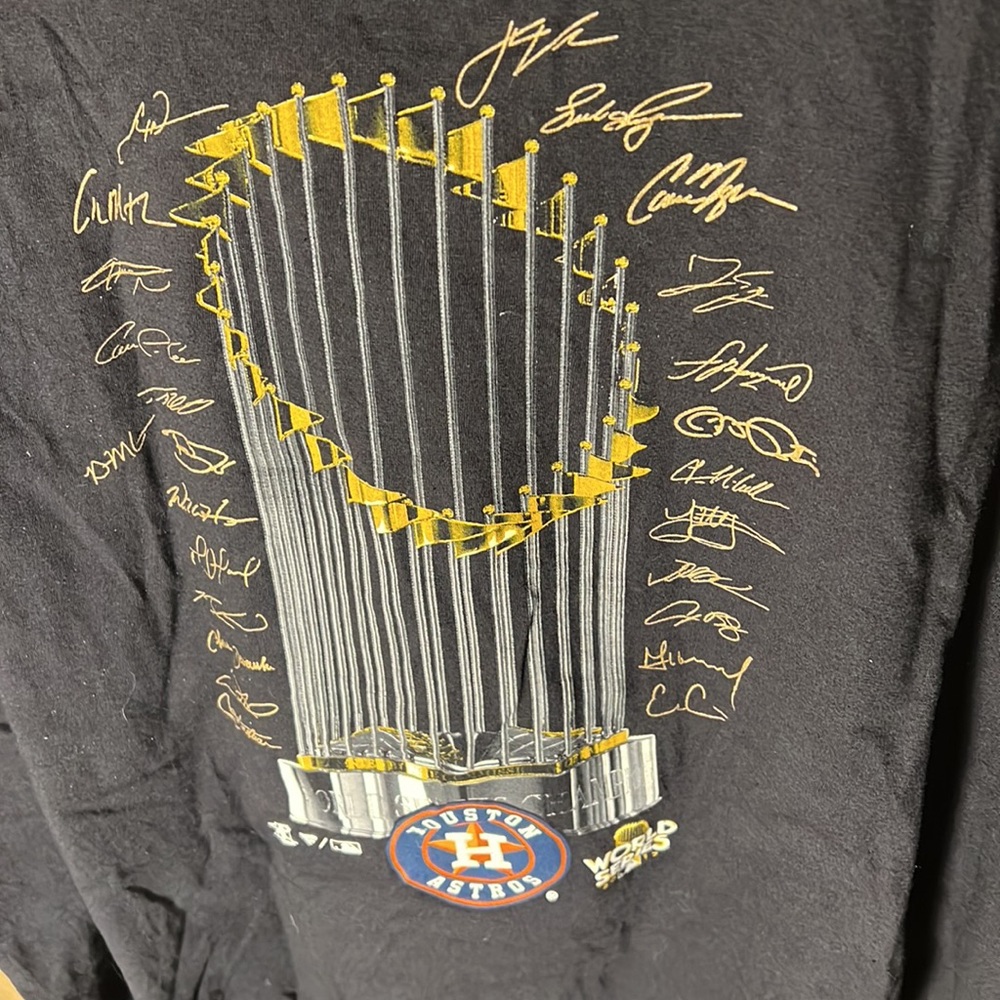 MLB Fanatics Mens Houston Astros 2017 World Series Champions Tee Color Black 3XL - Picture 5 of 5